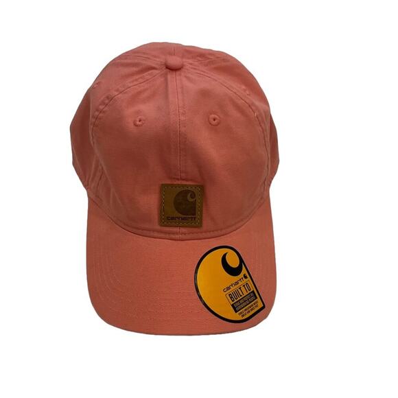 NWT Carhartt Canvas Odessa Baseball Cap / Hat OS/Unisex Pink - Picture 2 of 9